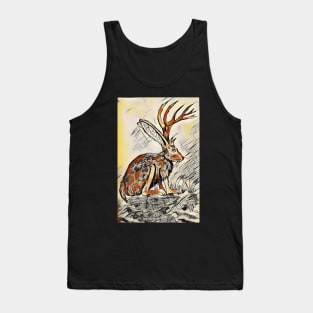 Jackalope in the Abstract Desert Tank Top